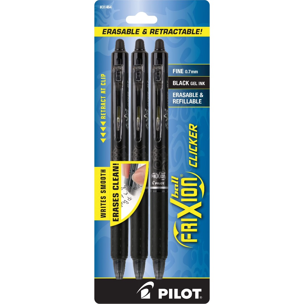 Pilot Pen Frixion - Stylos gel effaçables Pilot Frixion Clicker,