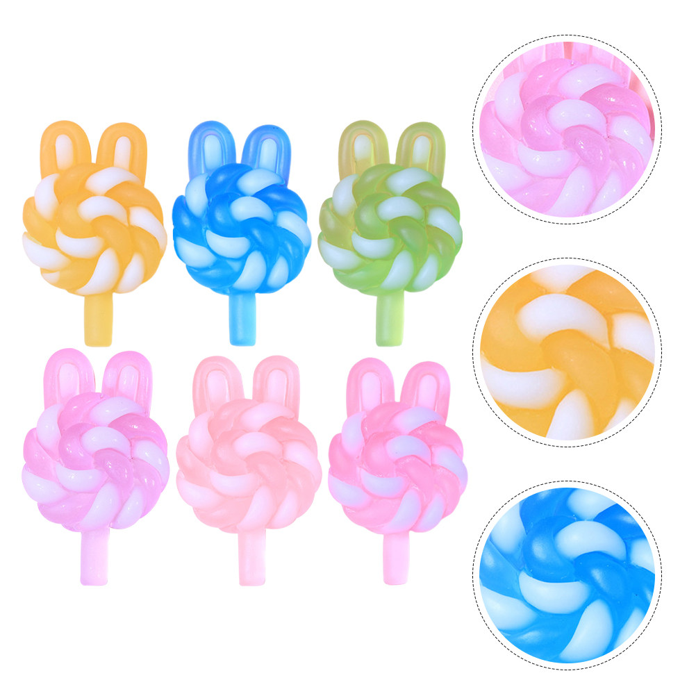 Crafting Resin - 24 Breloques Sucettes Mignonnes en Forme